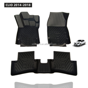 <span class=keywords><strong>Tappetini</strong></span> <span class=keywords><strong>Auto</strong></span> in TPE, Produzione Cinese, Set Completo 3D Impermeabile Antiscivolo per <span class=keywords><strong>CLIO</strong></span> 2014-2018 - Product Image 1