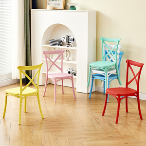 <span class=keywords><strong>Sedia</strong></span> Moderna <span class=keywords><strong>per</strong></span> Bambini in Plastica PP con Schienale Incrociato, <span class=keywords><strong>per</strong></span> Sala da Pranzo, Cucina, Scuola, Camera da Letto, Soggiorno, Parco, Esterni - Product Image 6
