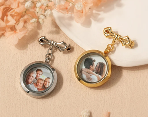 Tùy chỉnh hình ảnh Mặt dây chuyền đồng bướm Trâm mạ Jesus đồ trang sức quyến rũ với bướm Shape DIY Khung ảnh - Product Image 3