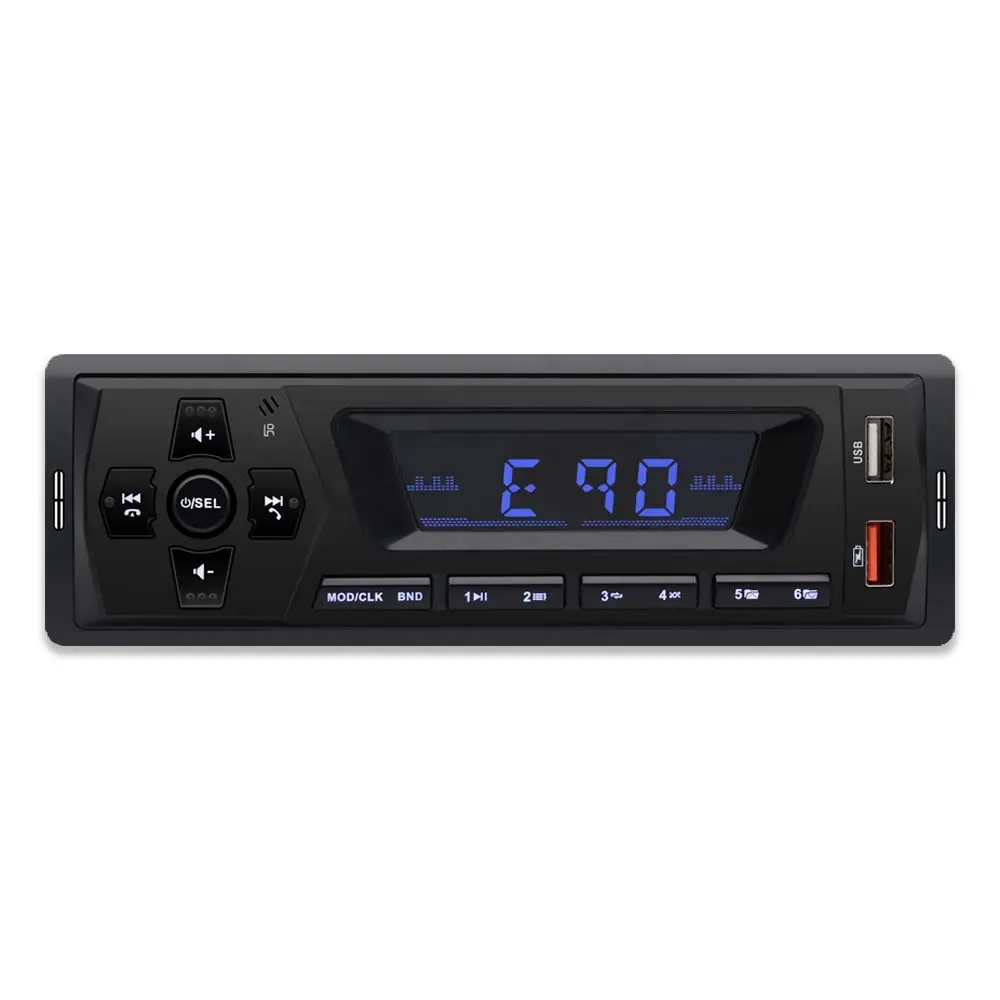 LCD Display Car Charger with AUX Port PC Material Radio Tuner and USB Port Stereo Car MP3 Player with Handfree Function