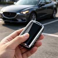 Funda para Llave de Mazda CX5 con Llavero, Carcasa Protectora para Llaves Mazda 3 6 CX-5 CX-9 CX-30 CX-50 CX-90 MX-5 Miata CX-70