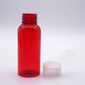 Botella Cosmética Redonda Pequeña Roja de Plástico Reciclado para <span class=keywords><strong>Viaje</strong></span>, Venta al por Mayor - Product Image 6