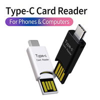 Lector de Tarjetas Externo 2 en 1 JAYA JY-1036 USB y Tipo-C para Teléfono y PC - USB 2.0, Tarjeta TF, Plug and Play, Amplia Compatibilidad
