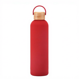 Nouvelle tasse isotherme grande capacité 2026 avec couvercle en bambou et bois, portable et pratique - Product Image 3