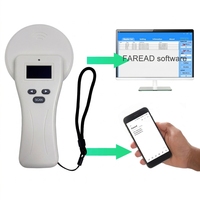 Lector de Microchip para Animales de 134.2kHz/125KHz, Escáner de Microchip para Mascotas con Modo BT HID y SPP, ISO11784/5 FDX-B, FDX-A, HDX, EMID 20000 IDs