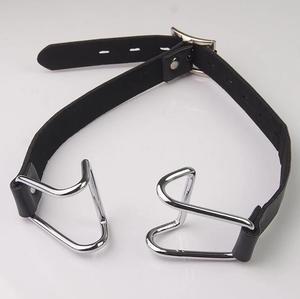 Harnas Gag Strooier Voor Volwassenen Bdsm Open Mond Lederen Gag <span class=keywords><strong>Metal</strong></span> Klauw Haak Erotische Orale Seks Accessoires Voor Paren Slaaf - Product Image 2