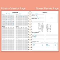 Agenda de fitness Myway 2026 pour femmes et hommes, carnet de suivi d'entraînement A5, journal d'exercices, carnet de suivi des entraînements en spirale