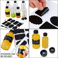 Petites bouteilles en verre de 30 ml et 60 ml avec couvercles hermétiques, flacons transparents de type Boston pour jus, shots de gingembre, potions, huiles