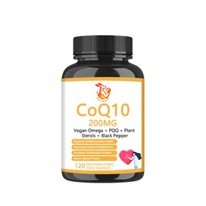 Gélules de Coenzyme Q10 à Libération Rapide avec Oméga 3 pour la Santé Cardiovasculaire – Prix Direct Usine - Product Image 1