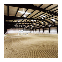 Arène de cheval d'intérieur, structure en acier pré-épilée, bon marché, accessoire d'équitation