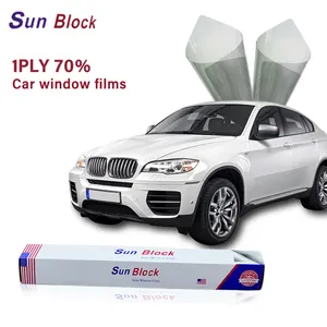 1PLY parasole per auto Film1 * 30M pellicola nera per finestra di sicurezza 5% Privacy 15% 35% 70% pellicola a controllo solare impermeabile