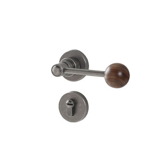 Legdis Lever Lock Zinc Alloy Walnut Handle Keyless Bedroom Door Lock - Product Image 3