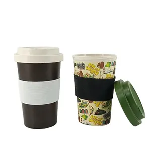2024 Hot Sell Factory New Design Bamboo Fiber Melamine Mug Coffee Cup Drinking Tumbler
