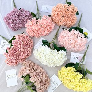 Fleurs en soie d'hortensia français, petit bouquet à 7 branches, décoration de mariage, accessoires de photographie, décoration intérieure, style moderne - Product Image 4