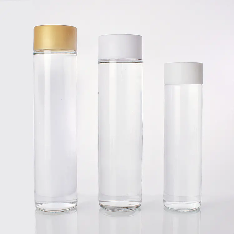 glass bottle wholesaler empty voss type glass bottle customized voss water juice bottle