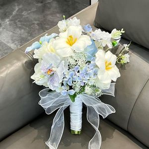 <span class=keywords><strong>Bouquet</strong></span> <span class=keywords><strong>de</strong></span> Mariage Artificiel Style Frais, <span class=keywords><strong>Bouquet</strong></span> <span class=keywords><strong>de</strong></span> Mariée Lumineux pour Mariage, Saint-Valentin, <span class=keywords><strong>Rose</strong></span>, Cadeau pour Petite Amie, Fournitures <span class=keywords><strong>de</strong></span> Fiançailles - Product Image 3
