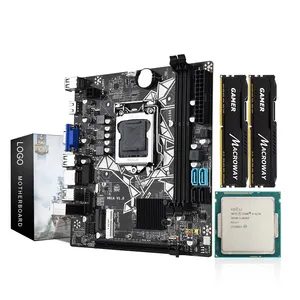 Kit de Gamer H81, conjunto de placa base LGA 1150, ranura compatible con procesador i3 4130, RAM DDR3, placa base H81