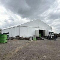 Carpa de Almacenamiento para Exteriores, Resistente a la Intemperie, con Estructura Duradera, Tipo Marquesina Industrial