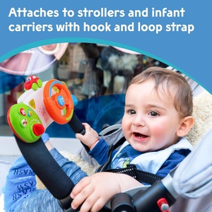 Il mio primo giocattolo per passeggino, volante per bambini, seggiolino auto, giocattolo educativo per imparare a guidare - Product Image 4