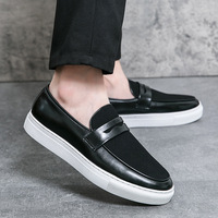 Chaussures mocassins Penny en similicuir PU faites à la main pour hommes – Confortables, respirantes, faciles à enfiler, élégantes et durables pour l'automne