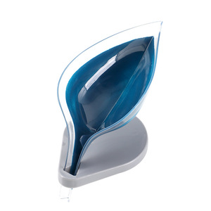 Jabonera de plástico con forma de hoja para jabón en barra, con drenaje tipo cascada y función de ahorro de jabón, a bajo precio - Product Image 4