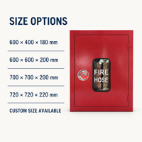 Boîte à Tuyaux d'Incendie à Porte Simple 600x400x180mm Armoire Personnalisée pour Équipement Incendie