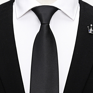 <span class=keywords><strong>Corbata</strong></span> Estrecha a Rayas Grises para Hombre y <span class=keywords><strong>Camisa</strong></span> de <span class=keywords><strong>Traje</strong></span> de Poliéster Estilo Japonés Sin Nudos; Opción Casual Negra con Cierre de Cremallera para Mujer Sin Necesidad de Atar - Product Image 5