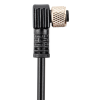 M8-Câble de connexion de capteur coudé à 4 broches avec connecteur rapide à coude droit en forme de L à 3458 conducteurs Fiche d'aviation