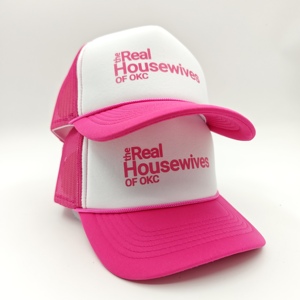 หมวกแก๊ปปักโลโก้คุณภาพสูงแบบกำหนดเอง หมวกโฟมโพลีเอสเตอร์ 5 แผง หมวกเบสบอลตาข่าย หมวกกีฬา - Product Image 4