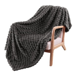 Di lusso elegante e pesante cravatta tinta unita cialda blu a doppia faccia Minky per adulti taglia <span class=keywords><strong>M</strong></span> coperte indossabili in stile moderno coreano - Product Image 4