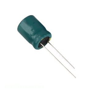 Condensateur à traversée de circuit (TH) 470 µF 20 % 16 V RADIAL TH 8T477M016HFCBA, canal fabricant - Product Image 1