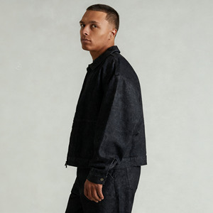 Giacca di Jeans da <span class=keywords><strong>Lavoro</strong></span> di Alta Qualità Personalizzata con Zip, Giacca di Jeans Nera Corta Lavata Personalizzabile per Uomo 2025 - Product Image 3