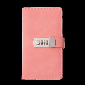 Wholesale Linen Texture <b>Leather</b> Password Lock Journal A5 A6 Softcover Ruled Lined Pages Wiriting Notebook Lock Code Travel <b>Diary</b> - Product Image 1