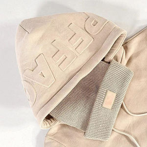 Sweat à capuche lourd en vente à chaud sweat à capuche avec logo personnalisé pour hommes sweats à capuche sérigraphiés avec broderie 3D personnalisés - Product Image 3