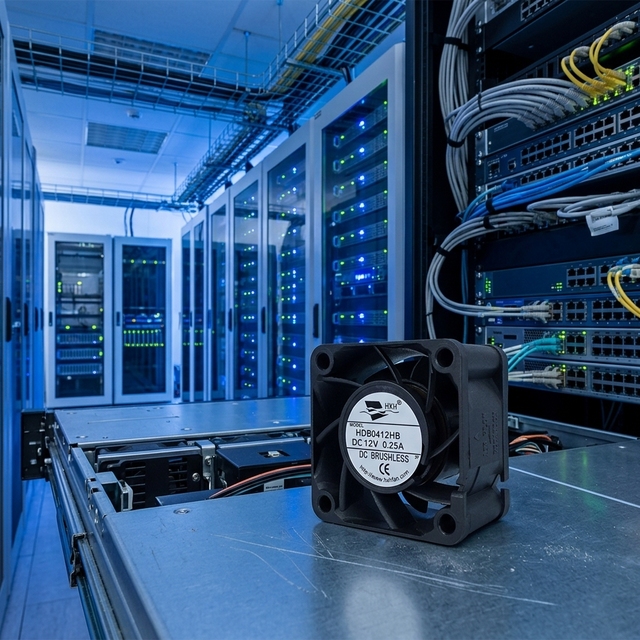 Data Center Duct Axial Cooling Fan 24V/12V DC Industrial Plastic
