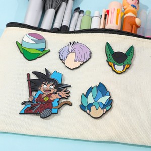 En gros, 100 modèles de broches et épingles de revers en émail souple, badges métalliques, motifs de personnages d'anime mignons (Goku <span class=keywords><strong>Dragon</strong></span> <span class=keywords><strong>Z</strong></span>-<span class=keywords><strong>Ball</strong></span>) pour vêtements - Product Image 3
