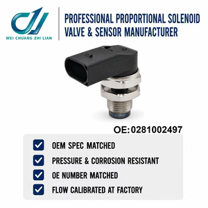 Sensor de Presión de Combustible 0281002497 para 320d 330d <span class=keywords><strong>530d</strong></span> 730d X3 E83 X5 E53 X6 E71 - Product Image 3