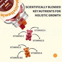Complément Nutritionnel Quotidien Sans Sucre Soutien Immunitaire Vitamine D3 Gommes pour Enfants Multivitamines Gommes