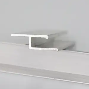 1.25m 2.5m de long par pièce de profil de plafond en aluminium H sans bande de décoration pour film de plafond extensible en <span class=keywords><strong>PVC</strong></span> - Product Image 1