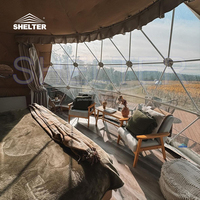Hôtel de villégiature de luxe Maison d'hiver glamping Géodésique Igloo Dome House Resort Tent