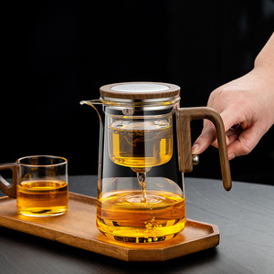 <strong>Vintage</strong> Elegant All-Glass Heat-Resistant Gongfu <strong>Tea</strong> <strong>Set</strong> with Water Separation Filter - Product Image 6