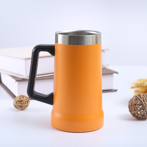 Beeman Cốc Bia Cá Nhân Bằng Thép Không Gỉ 304 Hiện Đại Chân Không Kép Chất Lượng Cao Cốc Bia Có Tay Cầm Nắp - Product Image 3