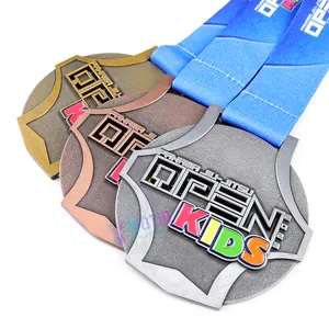 Manufacturer Custom Zinc Alloy 3D Metal Medal Sport Judo Gold Jiu JItsu Medals