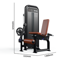 Machine commerciale d'extension des jambes assise, équipement de musculation, machine de fitness à charge par poulie pour club de gym