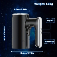 Dual Open Ended Thrust ing Men Elektrische Stroker-Maschinen Teleskop rotierende automatische männliche Masturbation becher