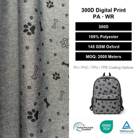 Tissu Oxford 100% polyester enduit PA 300D, 145 GSM, résistant aux déchirures et à l'eau, pour tentes de camping, auvents, sacs à dos, bagages