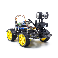 KUONGSHUN Stem Education Robot Video Car Set DIY Codificación WIFI IOS Android PC Proyecto de monitoreo Smart Robot Car Kit para Arduino
