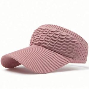 Sombrero Deportivo de Ala Ancha para Mujer, Tejido Elástico y Transpirable, con Rayas, para Verano, Protección Solar, Playa y Deportes al Aire Libre - Product Image 1