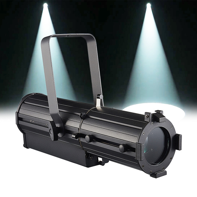 RZ High CRI Dmx Mini 100W Cold Warm White Led Cob Zoom Imaging Profile Spot Light for Studio Church Show