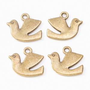 Fliegendes Tauben-Profilschmuckstück aus Zinklegierung, Vogelanhänger für Taufarmbänder und Geschenke - Product Image 2